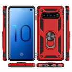 Wholesale Galaxy S10e Tech Armor Ring Grip Case with Metal Plate (Black)